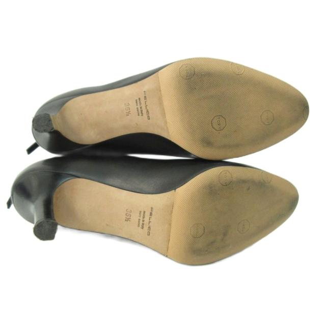 【中古】ペリーコ PELLICO 美品 TAXI タキシー ショートブーツ アーモンドトゥ バックジップ ブラック 36.5 約23.5cm_6