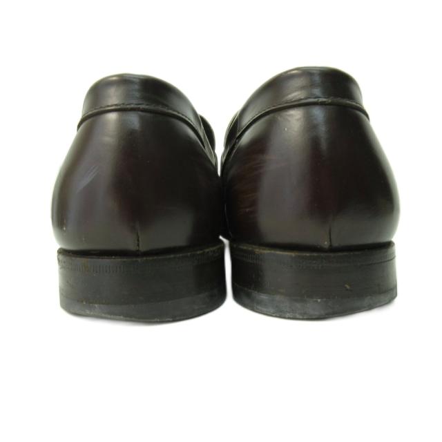 【中古】プラダ PRADA ローファー シューズ レザー バイカラー 9 27.0cm 茶 ブラウン ベージュ 1120 メンズ