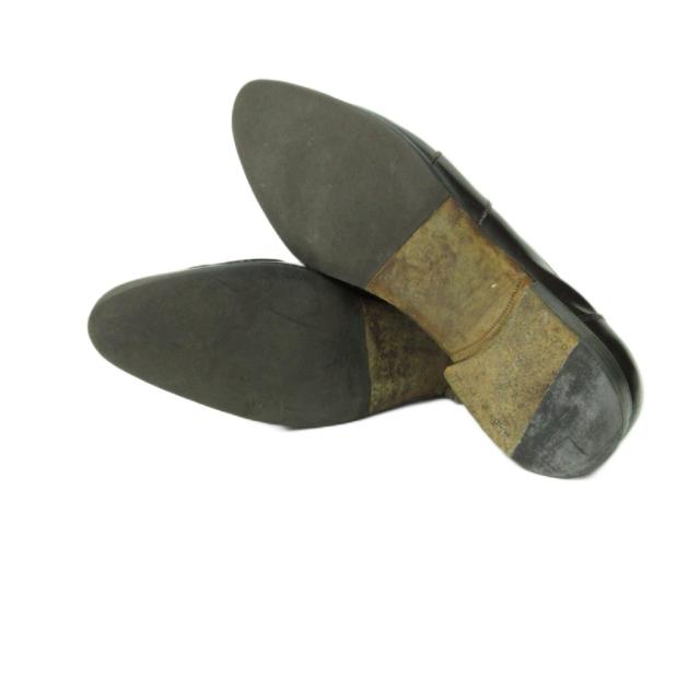 【中古】プラダ PRADA ローファー シューズ レザー バイカラー 9 27.0cm 茶 ブラウン ベージュ 1120 メンズ