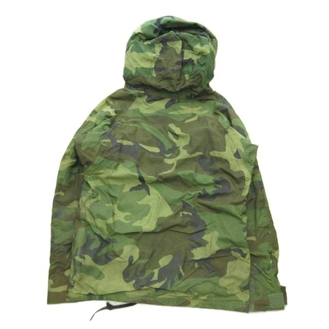 【中古】ECWCS エクワックス 90s GEN1 ゴアテックス パーカー 後期型 米軍実物 GORETEX U.S.ARMY ウッドランドカモ S-R