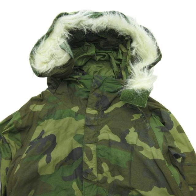 【中古】ECWCS エクワックス 90s GEN1 ゴアテックス パーカー 後期型 米軍実物 GORETEX U.S.ARMY ウッドランドカモ S-R
