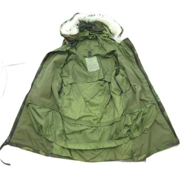 【中古】ECWCS エクワックス 90s GEN1 ゴアテックス パーカー 後期型 米軍実物 GORETEX U.S.ARMY ウッドランドカモ S-R