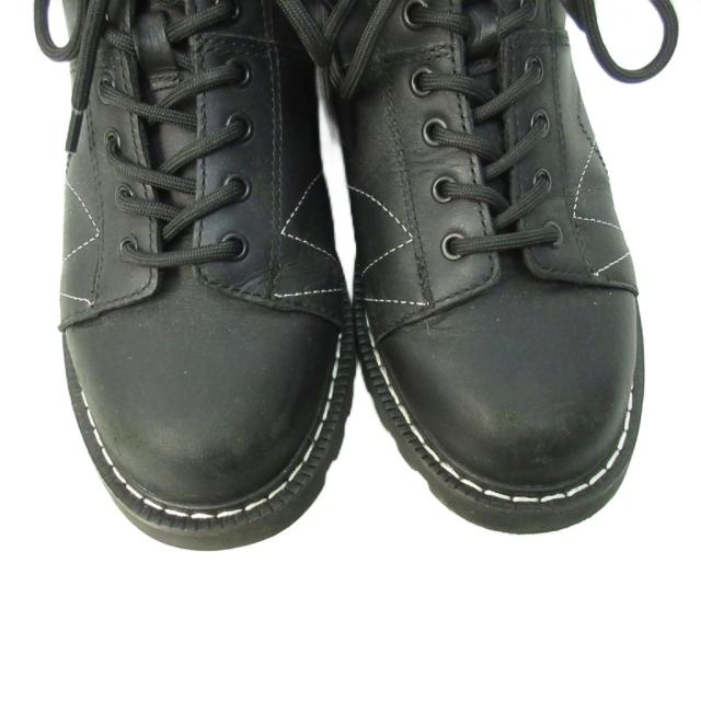 【中古】未使用品 ネイバーフッド × ファクト モンキーブーツ シューズ レザー US7 25.0cm 黒 ブラック メンズ