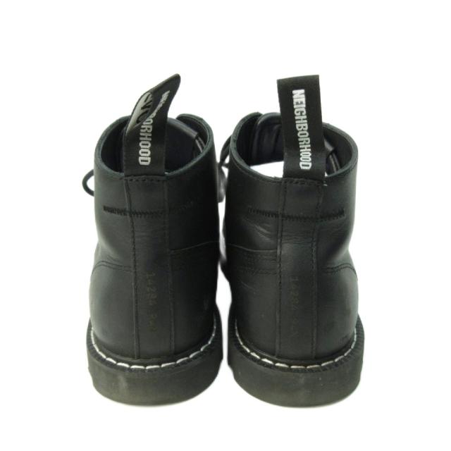 【中古】未使用品 ネイバーフッド × ファクト モンキーブーツ シューズ レザー US7 25.0cm 黒 ブラック メンズ