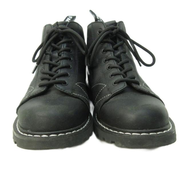 【中古】未使用品 ネイバーフッド × ファクト モンキーブーツ シューズ レザー US7 25.0cm 黒 ブラック メンズ