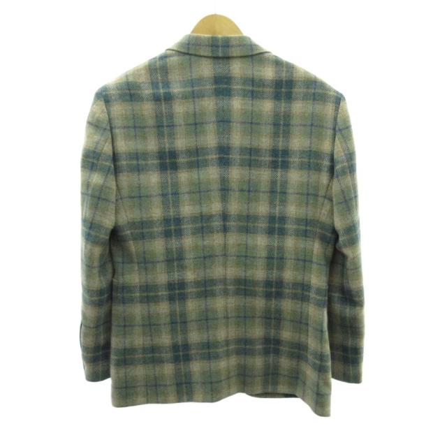 【中古】ニュー・オーダー NEW ORDER シングルスーツ セットアップ テーラードジャケット パンツ 1 緑 ベージュ_2