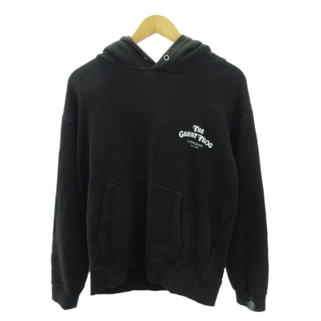 【中古】ネイバーフッド NEIGHBORHOOD × グレートフロッグ The great frog コラボ プルオーバー パーカー L 黒