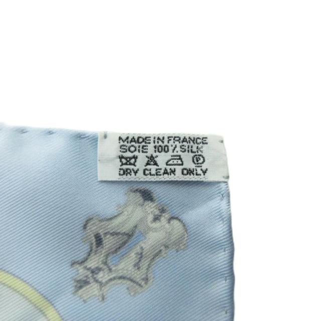 【中古】エルメス HERMES 美品 箱付き カレ45 スカーフ カギ 総柄 絹 シルク 水色 ライトブルー 1206 レディース 中古】エルメス HERMES 美品 箱付き カレ45 スカーフ カギ 総柄 絹