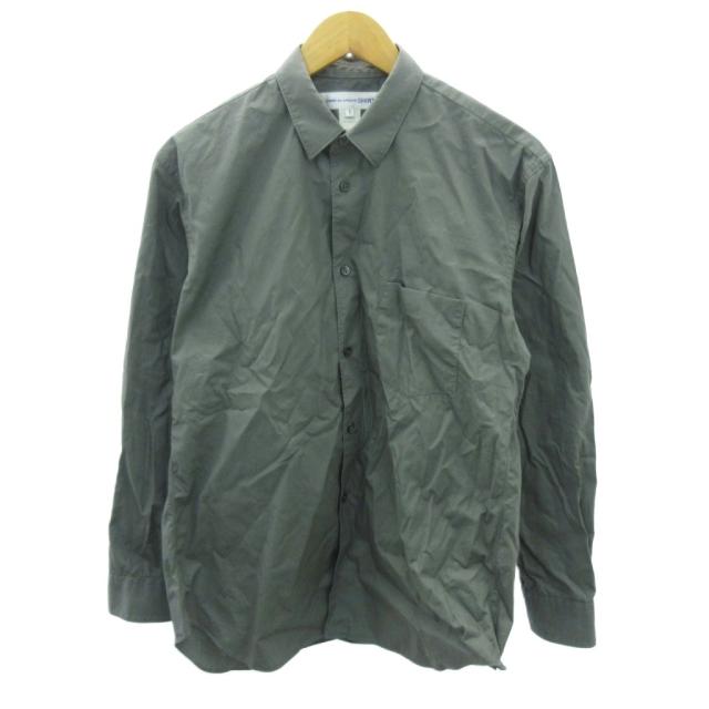 【中古】コムデギャルソンシャツ COMME des GARCONS SHIRT FOREVER NARROW CLASSIC FIT SHIRT シャツ 長袖 S グレー