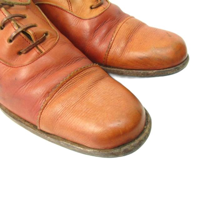 【中古】ポールハーデン Paul Harnden ダービーシューズ ストレートチップ レザー 8 26.0cm 茶 ブラウン メンズ