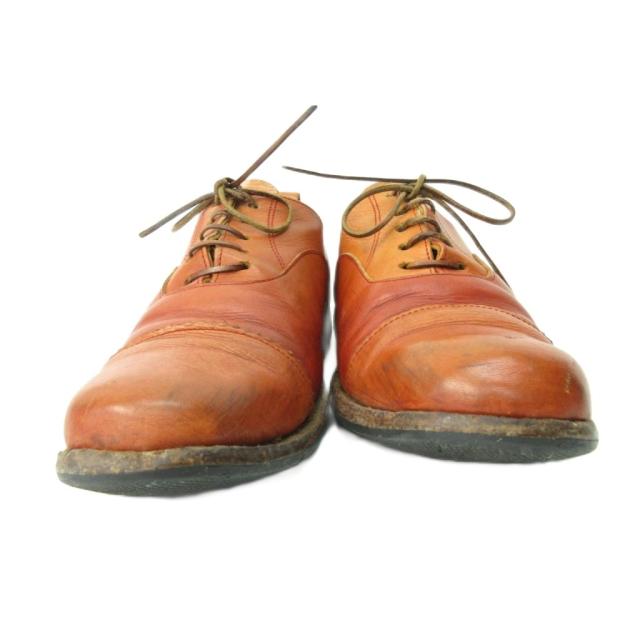 【中古】ポールハーデン Paul Harnden ダービーシューズ ストレートチップ レザー 8 26.0cm 茶 ブラウン メンズ