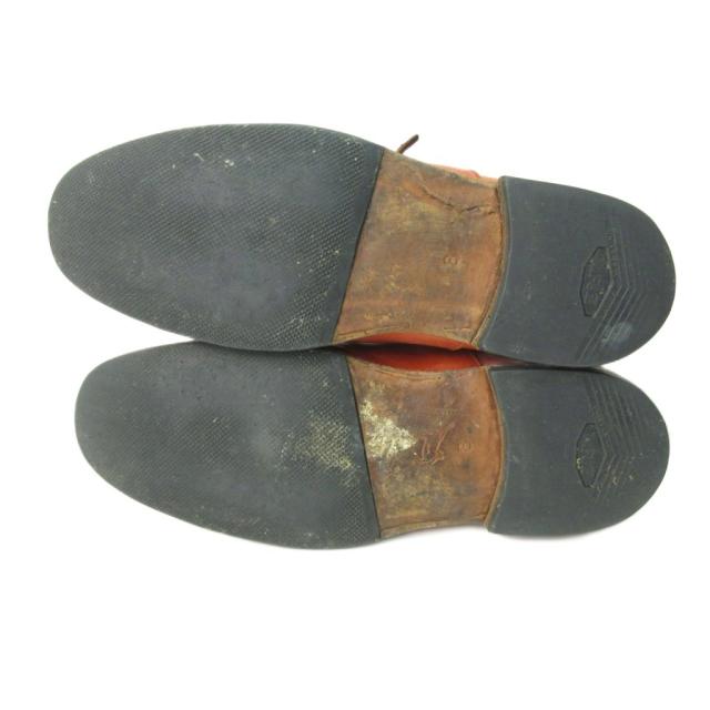 【中古】ポールハーデン Paul Harnden ダービーシューズ ストレートチップ レザー 8 26.0cm 茶 ブラウン メンズ