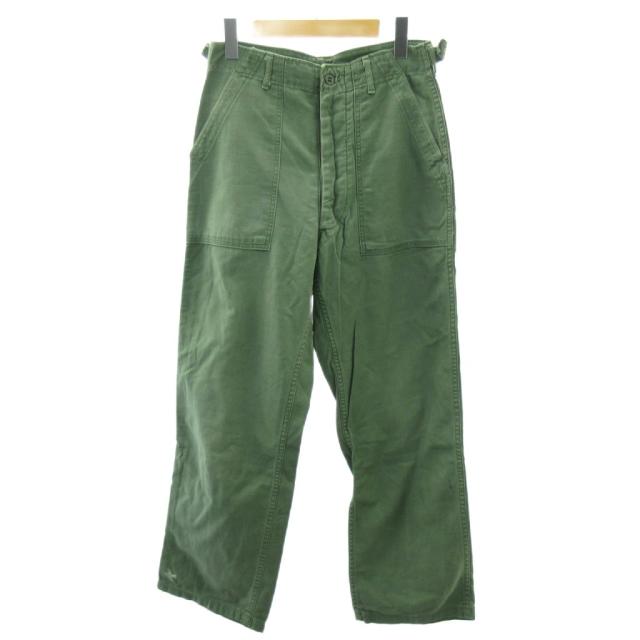 【中古】ヴィンテージ VINTAGE 60s ユーティリティパンツ ベイカー サイドアジャスター 尿素ボタン  米軍実物 31 約M