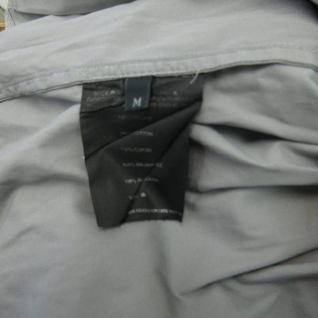 【中古】プラダスポーツ PRADA SPORT 00s シャツ 比翼ボタン ロゴ グレー M メンズ_4