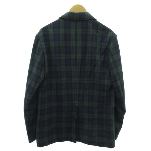 【中古】ハントブラッチフォード ブラックウォッチ スーツ ジャケット ベスト 緑 グリーン L メンズ_2