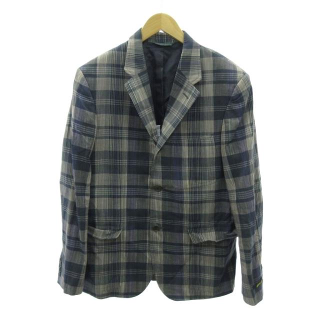 【中古】ハントブラッチフォード HUNT BLATCHFORD シングルスーツ ジャケット パンツ チェック グレー系_1