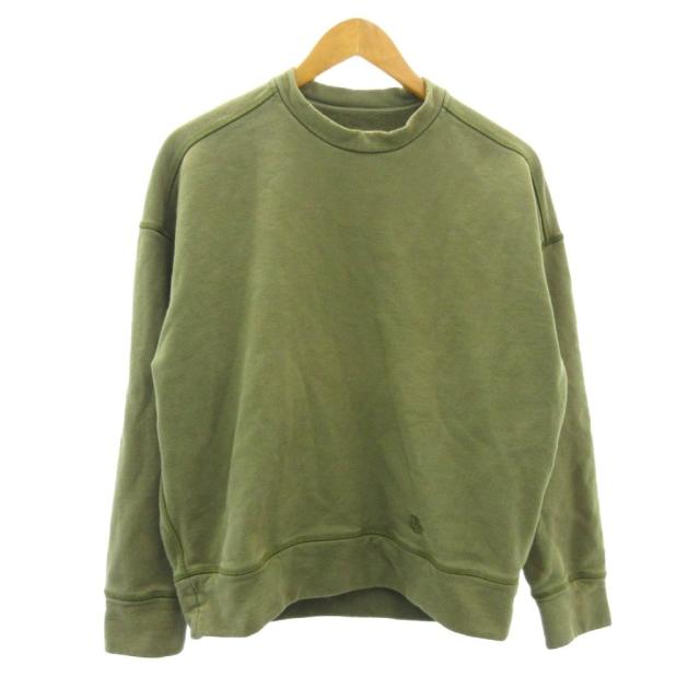 【中古】ジルサンダープラス JIL SANDER＋ 近年 ロゴタイプ刺しゅう 流汗 調教師 カーキ XS 小っちゃい大きさ メンズ