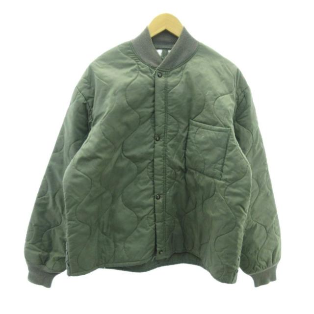 【中古】ヴィンテージ VINTAGE 80s USAF CWU-9P ミリタリー キルティング ラインドライブ上衣 IDEALファスナー L