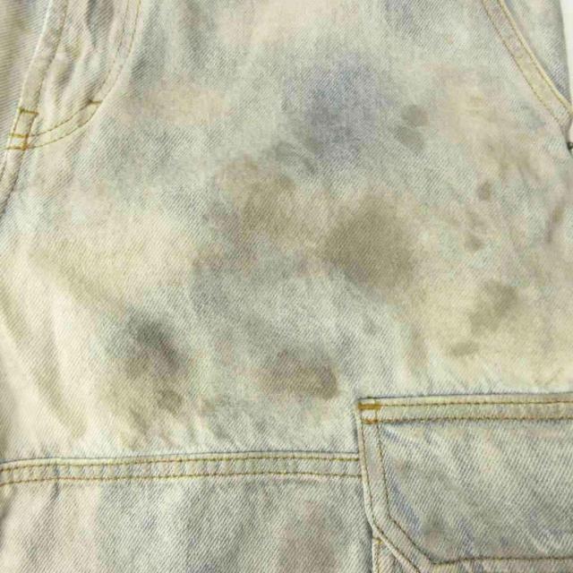【中古】ディーゼル DIESEL 美品 近年 デニム カーゴパンツ ヴィンテージ加工 28 インディゴブルー D-FISH-CARGO-S1