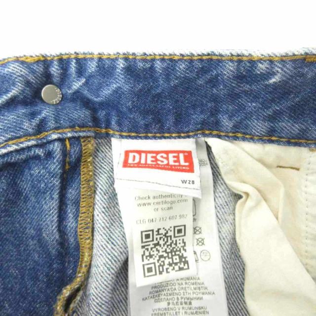 【中古】ディーゼル DIESEL 美品 近年 デニム カーゴパンツ ヴィンテージ加工 28 インディゴブルー D-FISH-CARGO-S1