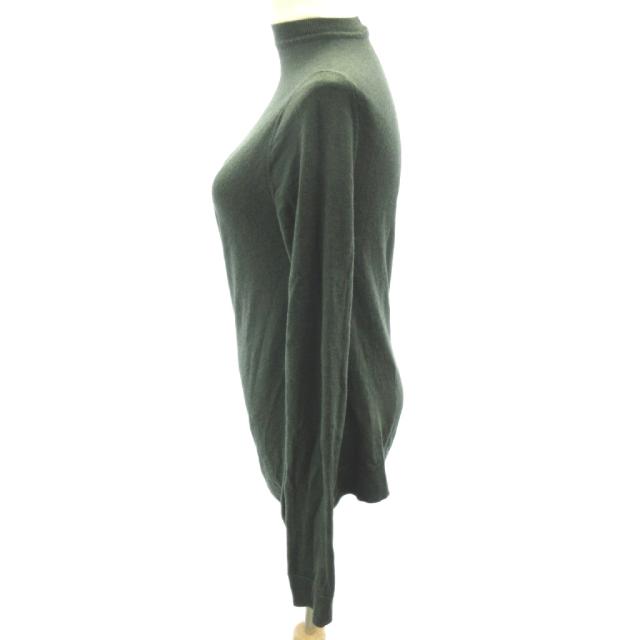 【中古】ジルサンダー JIL SANDER 美品 近年 変形 ニット セーター ねじれ加工 緑 グリーン系 34 約XS_1