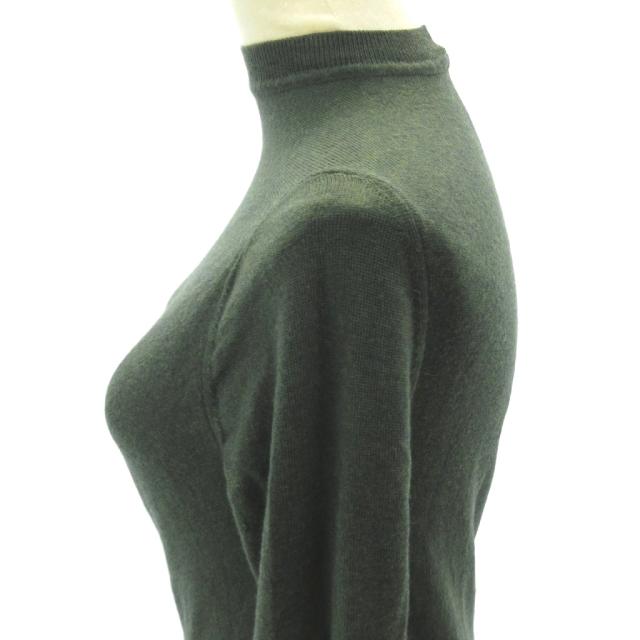 【中古】ジルサンダー JIL SANDER 美品 近年 変形 ニット セーター ねじれ加工 緑 グリーン系 34 約XS_5
