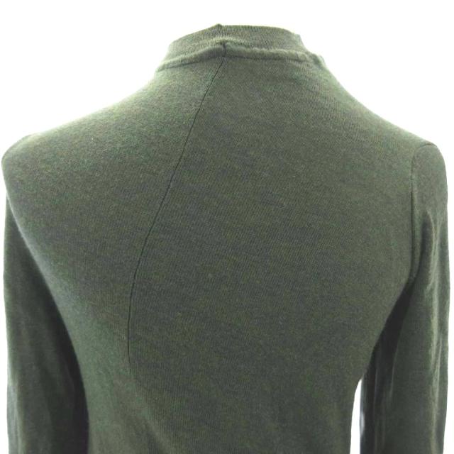 【中古】ジルサンダー JIL SANDER 美品 近年 変形 ニット セーター ねじれ加工 緑 グリーン系 34 約XS_6