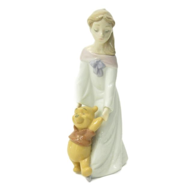 【中古】美品 LLADRO リヤドロ社 NAO ディズニー プーさんと一緒 インテリア 記念品 その他