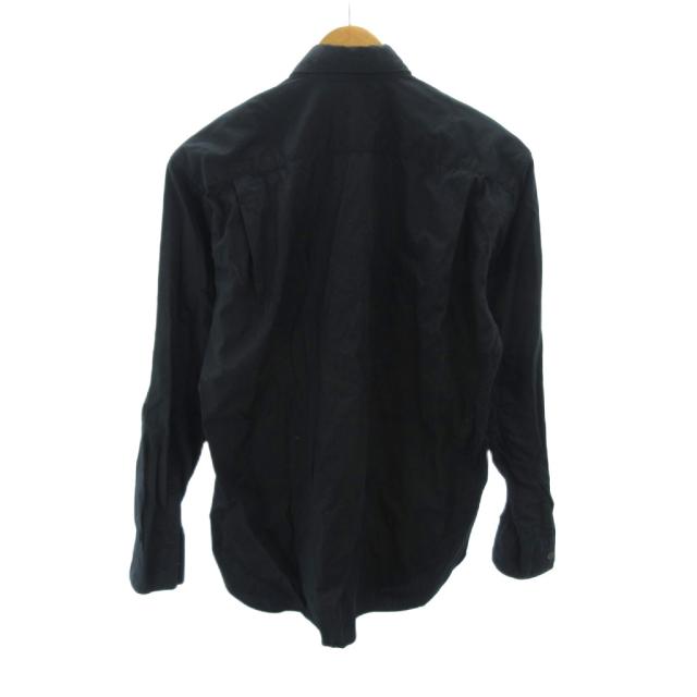 【中古】コムデギャルソンシャツ COMME des GARCONS SHIRT フランス製 シャツ ポケット 切替 チェック 長袖 XS 紺_1