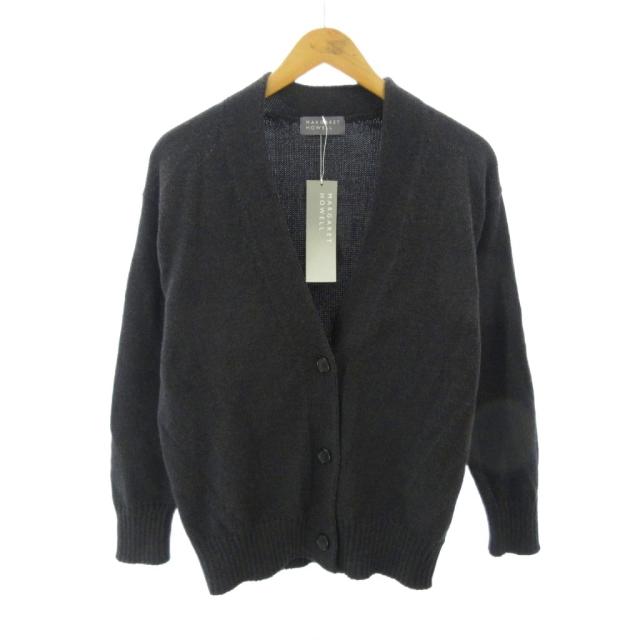 【中古】未使用品 マーガレットハウエル MARGARET HOWELL タグ付き 24AW CORD YARN WOOL カーディガン ニット ウール 2