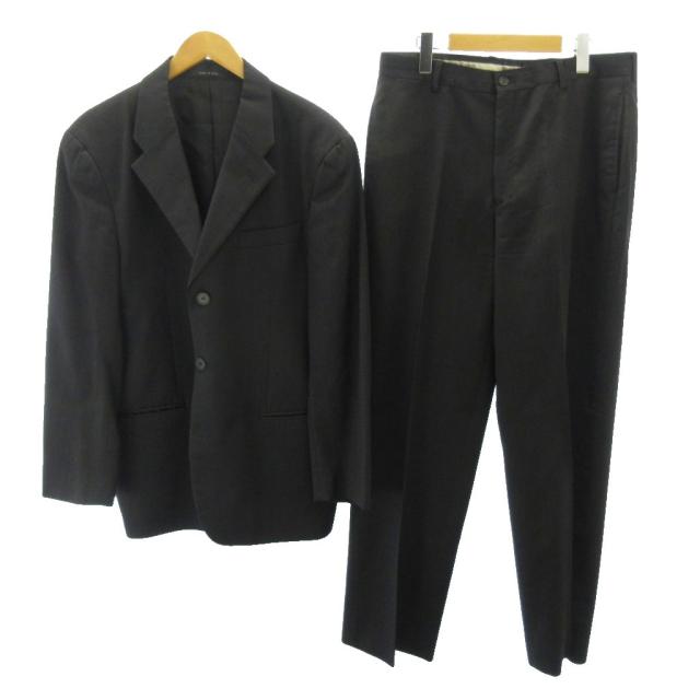 【中古】エンポリオアルマーニ EMPORIO ARMANI ピンストライプ スーツ セットアップ ジャケット 上下50 約XL