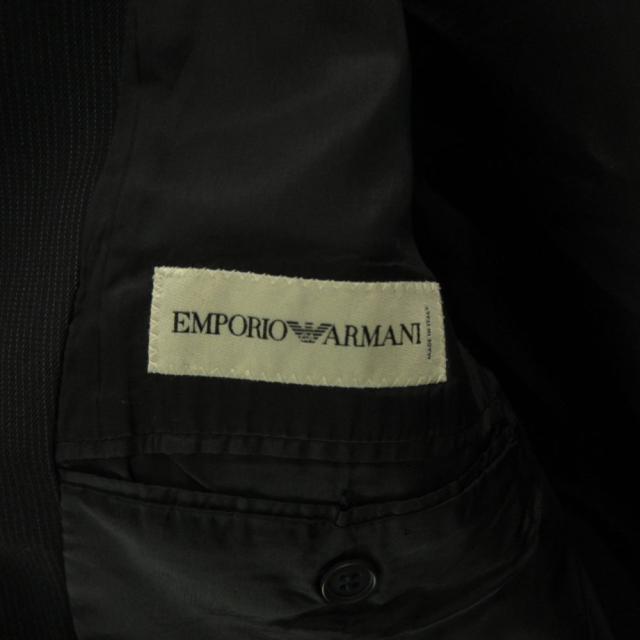 【中古】エンポリオアルマーニ EMPORIO ARMANI ピンストライプ スーツ セットアップ ジャケット 上下50 約XL_5
