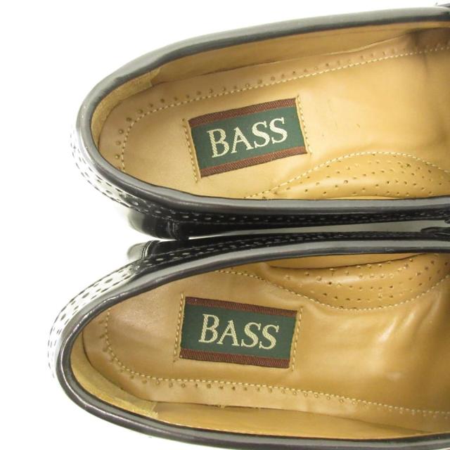 【中古】ジーエイチバス G.H.Bass & Co. NILES キルト タッセル ローファー フリンジ 革靴 7.5 約25.5cm 黒 ブラック_3