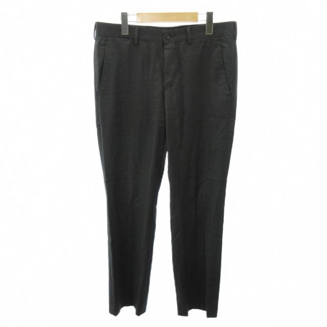 【中古】エンポリオアルマーニ EMPORIO ARMANI スーツ セットアップ ジャケット パンツ 総裏 シングル 46 黒 グレー_3