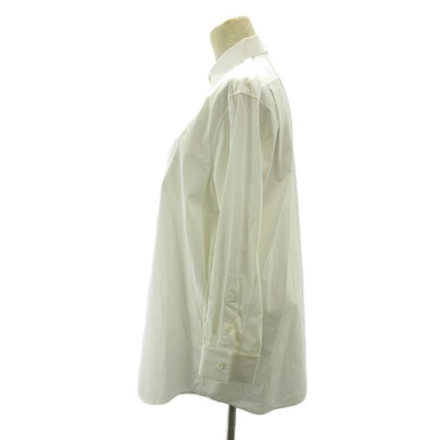 【中古】セリーヌ CELINE フィービー期 タキシードシャツ ブラウス ハーフボタン 白 ホワイト 36 約S レディース_1