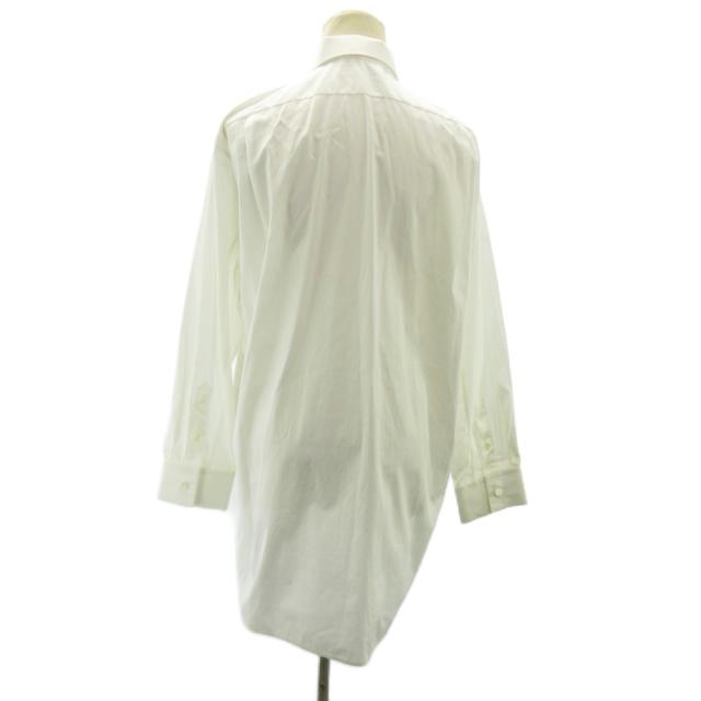 【中古】セリーヌ CELINE フィービー期 タキシードシャツ ブラウス ハーフボタン 白 ホワイト 36 約S レディース_2