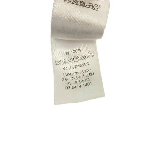 【中古】セリーヌ CELINE フィービー期 タキシードシャツ ブラウス ハーフボタン 白 ホワイト 36 約S レディース_7
