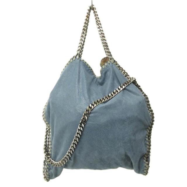 【中古】ステラマッカートニー STELLA McCARTNEY ファラベラ 2way ショルダーバッグ トート スエード チェーン 青