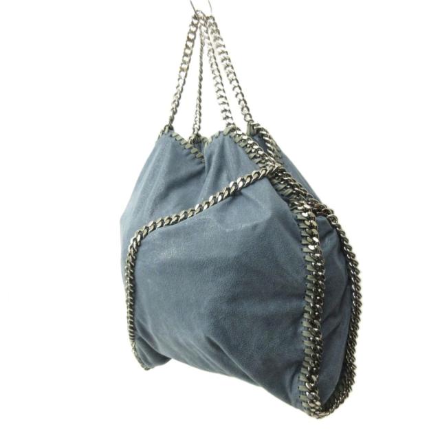 【中古】ステラマッカートニー STELLA McCARTNEY ファラベラ 2way ショルダーバッグ トート スエード チェーン 青_2