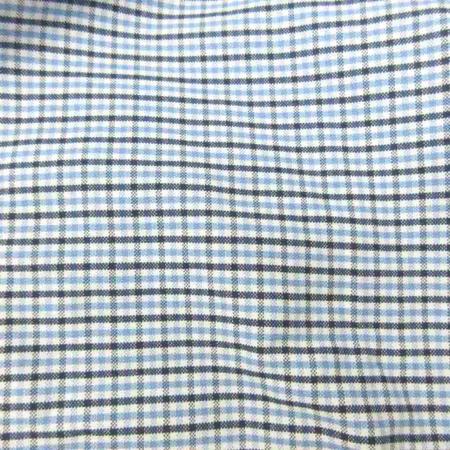 【中古】トムブラウン THOM BROWNE ボタンダウン BDシャツ チェック柄 長袖 USA製 00 白 青 ホワイト ブルー 0419_4