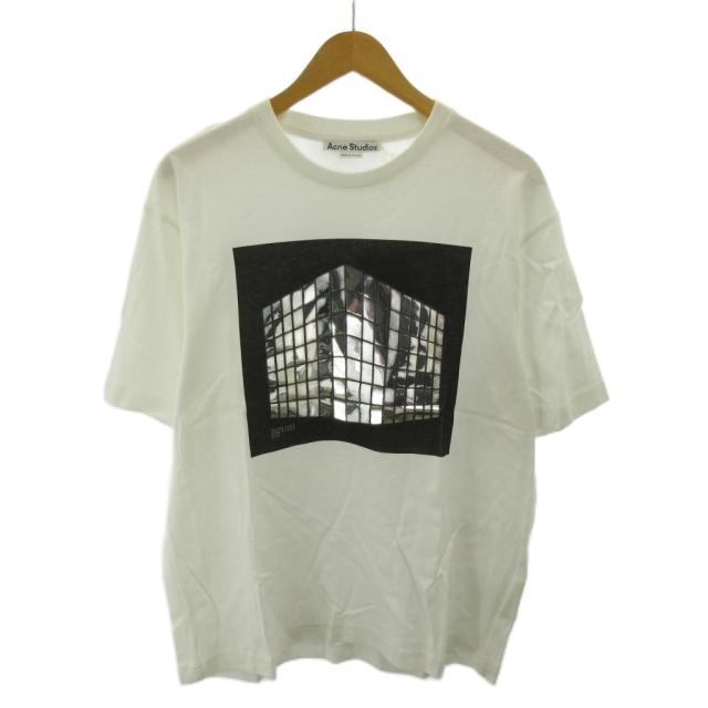 【中古】未使用品 アクネ ストゥディオズ Acne Studios タグ付き 22年製 ディスコ プリント Tシャツ クルーネック S