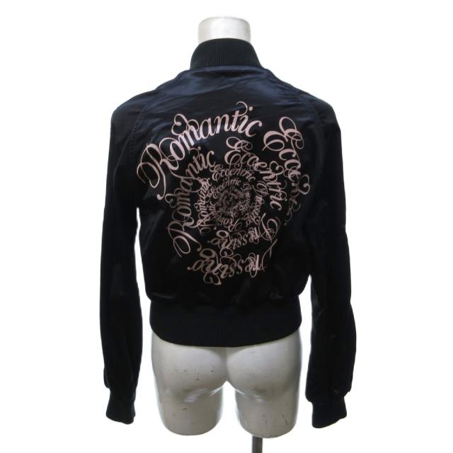 【中古】レッド ヴァレンティノ RED VALENTINO 美品 スカジャン ジャケット ブルゾン バックプリント 40 黒