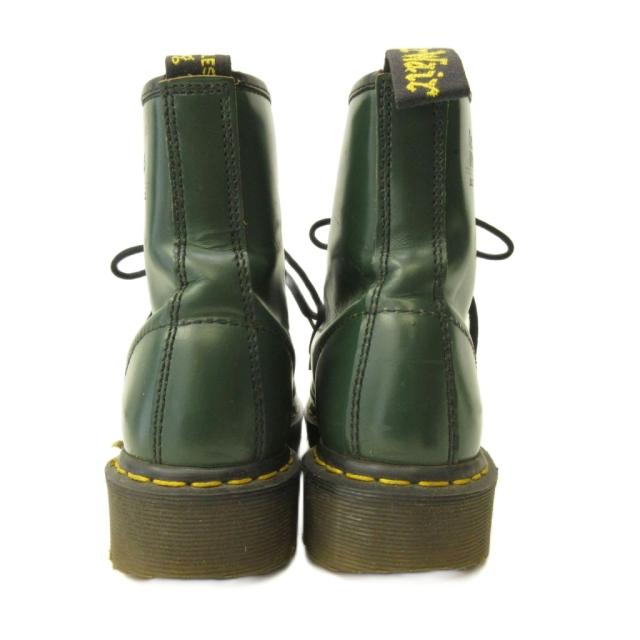 【中古】お医者さんマーチン DR.MARTENS 1460 8大広間 ブーツ シューズ なめし革 厚底 イングランド製 緑 緑であること