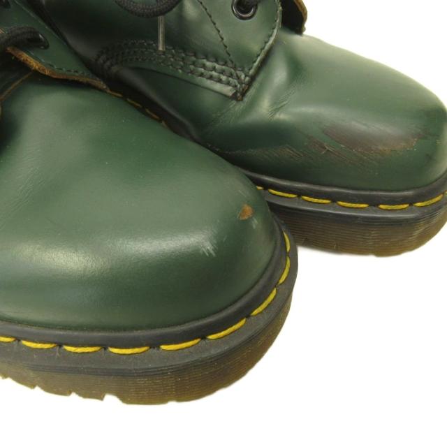 【中古】お医者さんマーチン DR.MARTENS 1460 8大広間 ブーツ シューズ なめし革 厚底 イングランド製 緑 緑であること