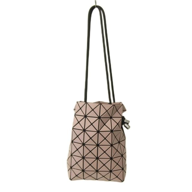 【中古】バオバオ イッセイミヤケ BAOBAO ISSEY MIYAKE 美品 リングクロス WRING GLOSS 巾着型 トートバッグ ピンク