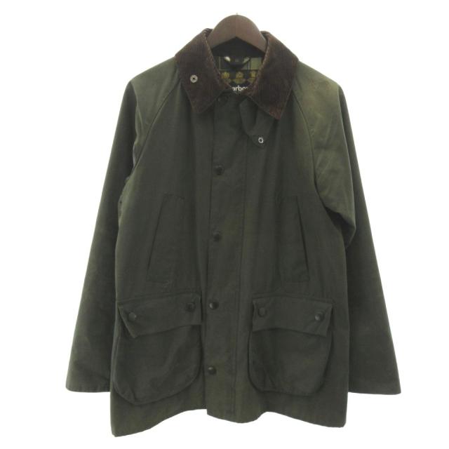 【中古】バブアー Barbour ビデイル SL BEDALE ワックスコットン オイルドジャケット 旧3ワラント 襟 コーデュロイ 38
