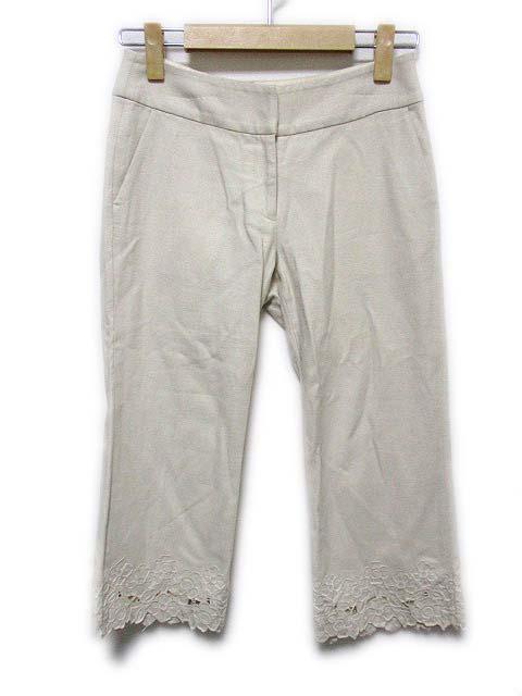 中古】ティアラ Tiara カットソー 長袖 ボートネック 無地 オレンジ