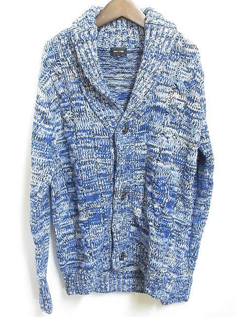 中古 メイルアンドコー Male Co カーディガン 長袖 ミックス ケーブル 青 M メンズの通販はau Pay マーケット ブランド古着のベクトル