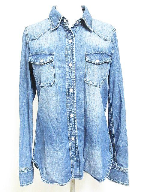 中古 ナノユニバース Nano Universe デニムシャツ 長袖 加工 インディゴ S レディースの通販はau Pay マーケット ブランド古着のベクトル
