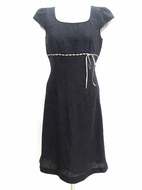 中古 ロペ Rope ワンピース ドレス フォーマル 半袖 ドット柄 ウール 黒 9 レディースの通販はau Pay マーケット ブランド古着のベクトル